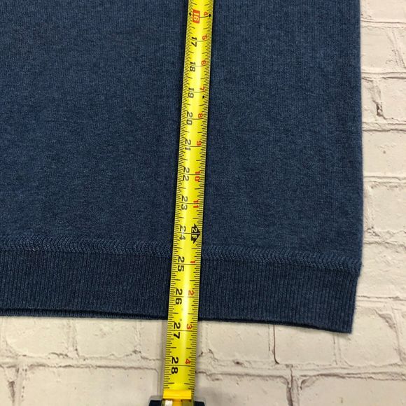 John W. Nordstrom Men 100% Cashmere Sweater Top Size Medium Blue B197 -8 - Picture 7 of 12